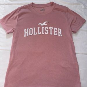 Pink short sleeve Hollister shirt